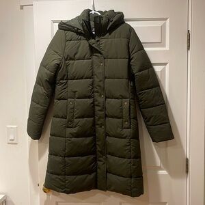 BARBOUR Puffer Olive Green Grayling Jacket